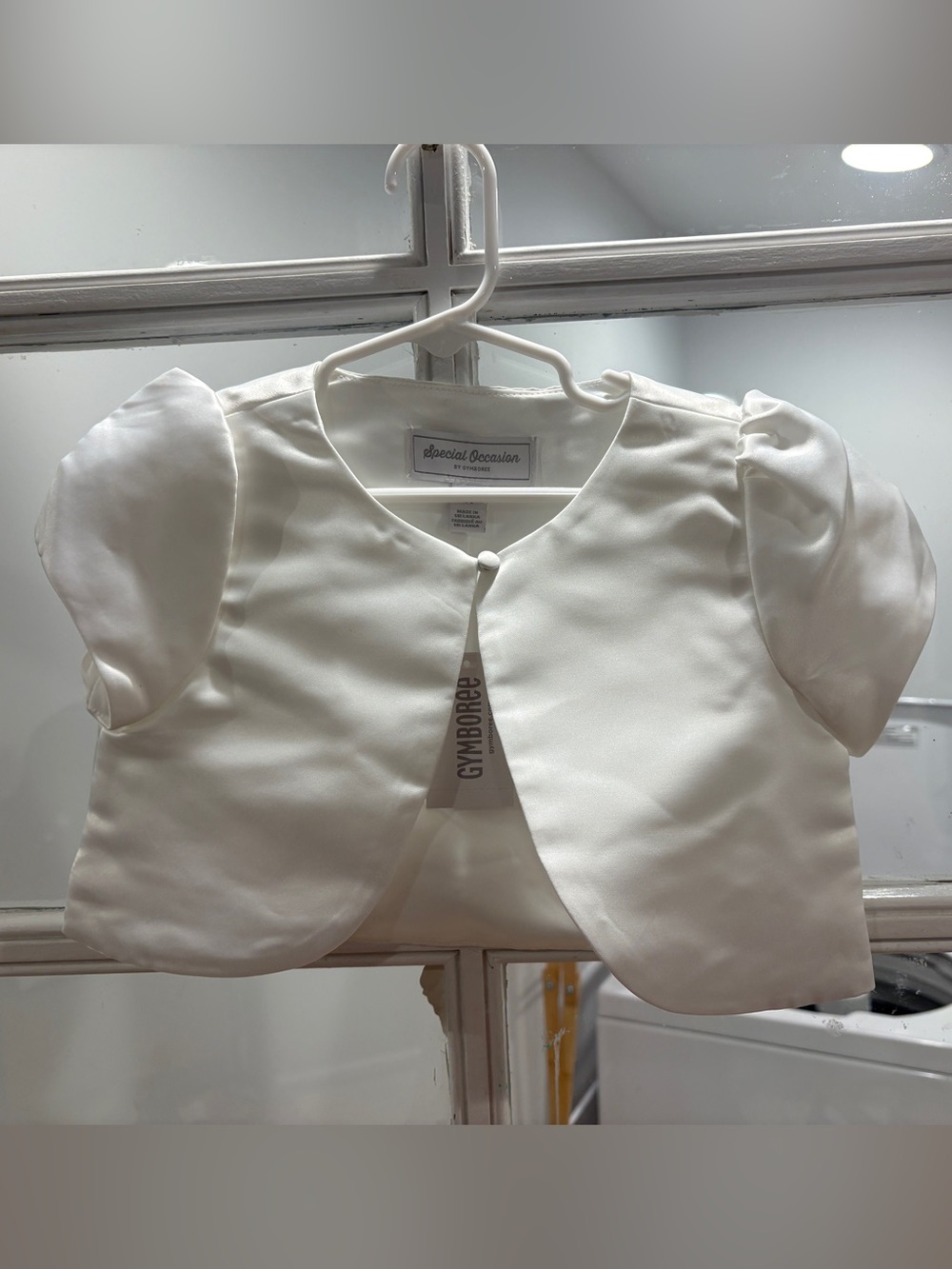 Gymboree White Short Sleeve Bolero Jacket